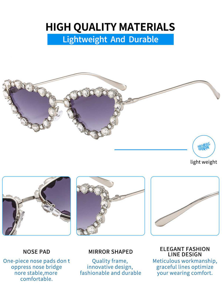 Vintage Diamond Cat Eye Sunglasses