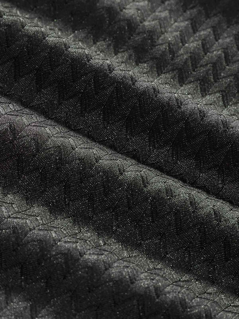 1950s Textured Fabric Colored Stones Bikini Set