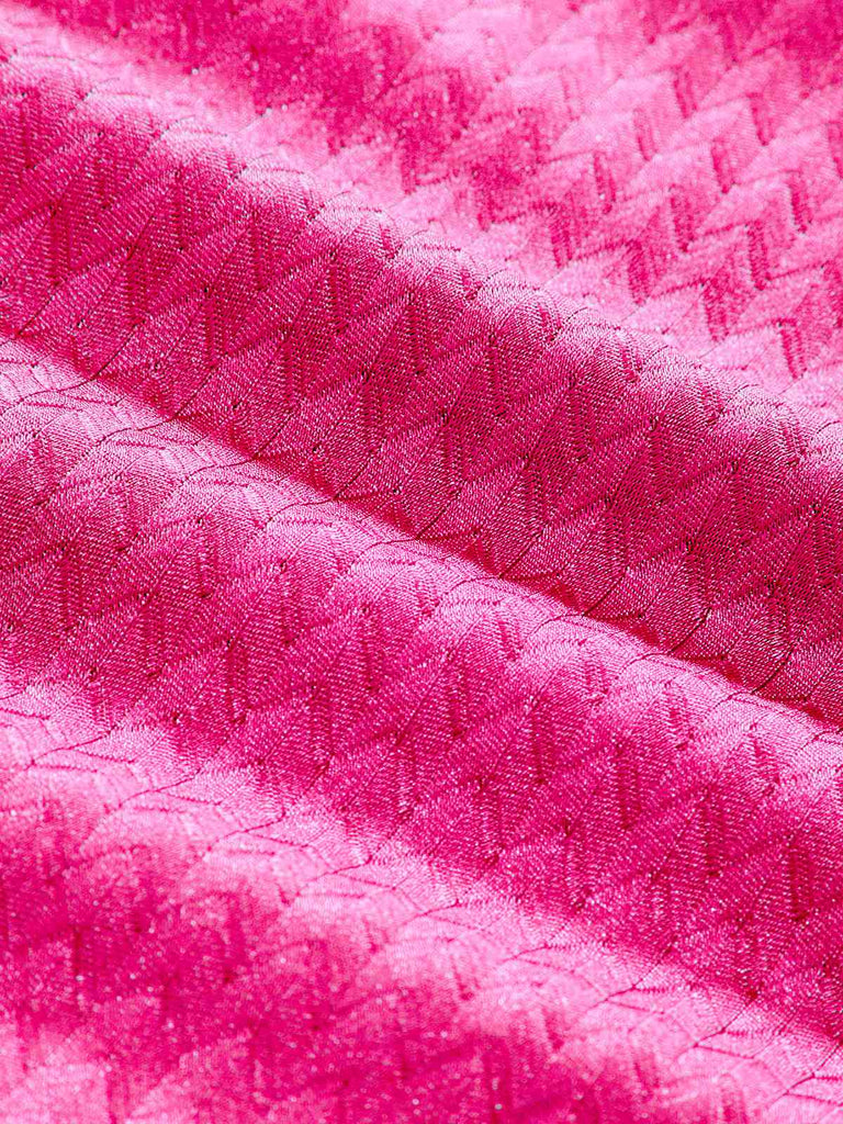 1950s Textured Fabric Colored Stones Bikini Set