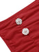 Red 1950s Polka Dot Halter Separate Swimsuit