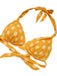 1950s Halter Contrast Polka Dots Swimsuit