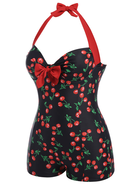 専用Draped Cherry Pattern Mini One-Piece ワンピース Draped Cherry Pattern Mini One-Piece Draped