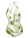 1950s Hollow Ring Backless Halter Swimsuit
