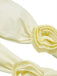 White 1930S 3D Flowers Hollow Bandeau Swimsuit