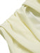 White 1930S 3D Flowers Hollow Bandeau Swimsuit