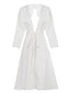1950s Long Ice Silk Backless Nightgown