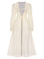 Apricot 1950s Royal Style Lace Trimmed Robe