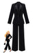 2PCS Black 1960s Velvet Sequin Blazer & Pants Set