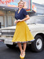 Snow White Style Button 1950s Dress