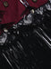 Wine Red 1920s Peacock Flapper Dress