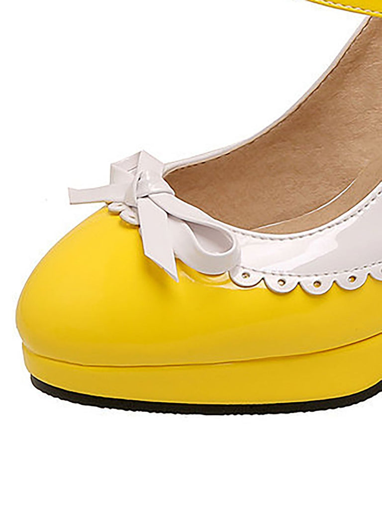 Retro Mary Jane High Heels Shoes