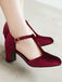 Retro T-Strap Mary Jane High Heel Shoes