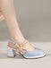 Retro Pearl Décor Sling Back Shoes