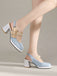 Retro Pearl Décor Sling Back Shoes