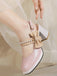 Retro Pearl Décor Sling Back Shoes