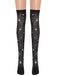 Black 1950s Halloween Thigh-High Socks