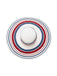 Red & Blue Sun Large Brim hat