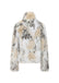 White 1980s Leopard Print Faux Fur Jacket