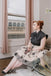 [Plus Size] Black 1950s Butterfly Patchwork Vintage Dress