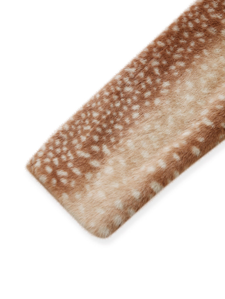 Spotted Faux Fur Bambi Style Jacket 5
