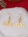 2026 Hollow-Out Alloy Drop Earrings
