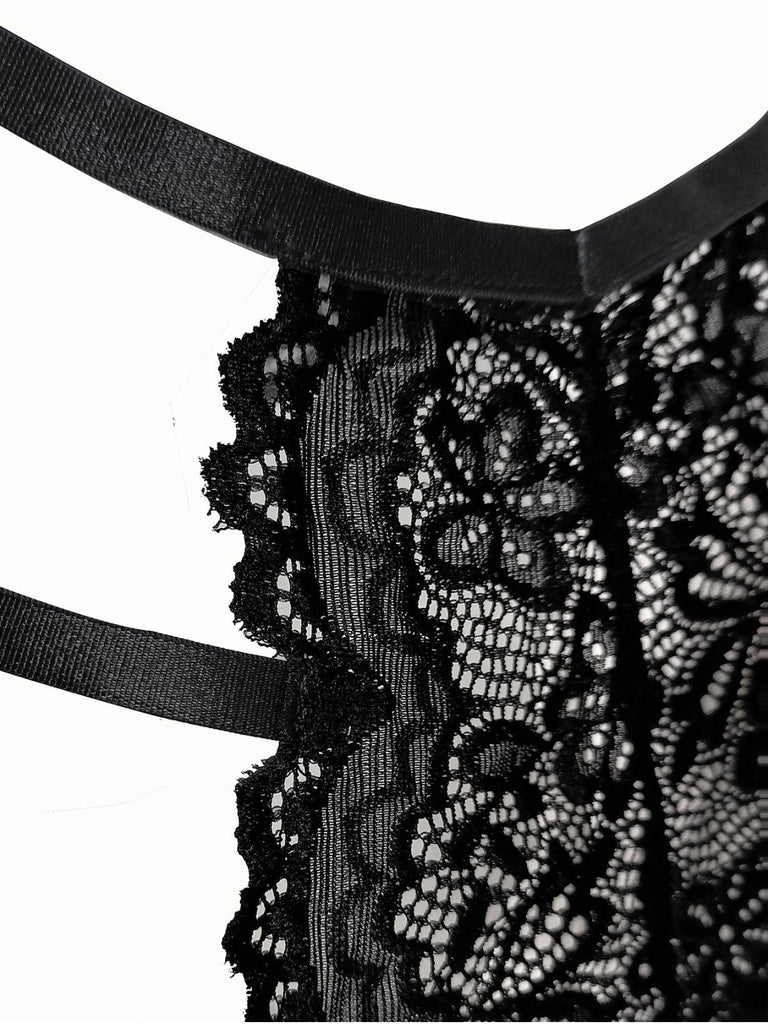1950s Solid Lace Sheer Cut-Out Nighties