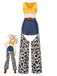 [Pre-Sale] 1980s V-Neck Cowgirl Cut-Out Belted Jumpsuit