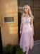 Pink 1940s Floral Lace Spaghetti-Strap Maxi Dress