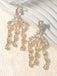 Vintage Crystal Cascade Diamond Earrings