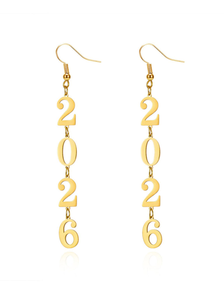 2026 Hollow-Out Alloy Drop Earrings