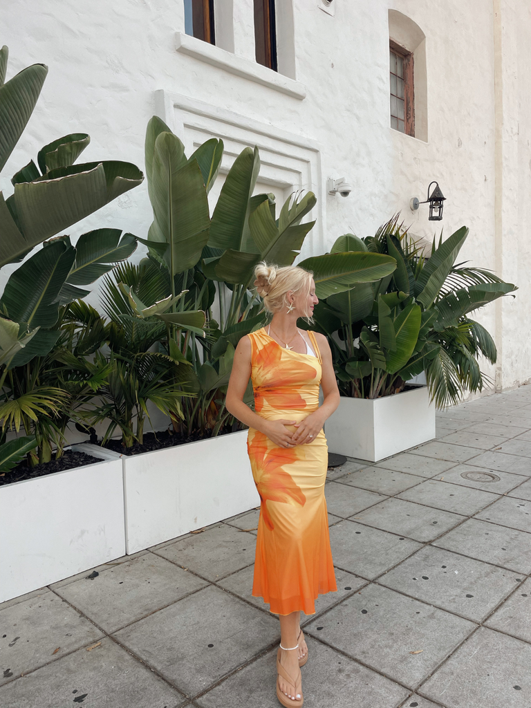 2PCS 1930s Lily Mesh One-Shoulder Crop Top & Mermaid Skirt