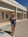 Blue 1980s Sequin Deep V-Neck Backless Beach Cover Up