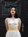 Yellow 1950s Mesh Patchwork Swing Dress