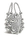 Metallic Beaded Drawstring Mini Bucket Bag