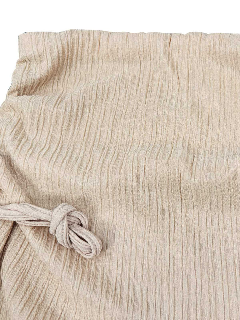 2PCS Solid 1930s One Shoulder Top & Mermaid Skirt