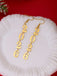 2026 Hollow-Out Alloy Drop Earrings