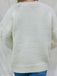 1970s 3D Christams Print Fluffy Knit Button Cardigan