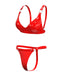 1970s Patent Leather Punk Style Bra & Thong