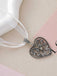 Vintage Ribbon Heart Flower Necklace