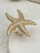 Starfish Flower Pearl Ring