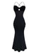 Black 1930s Lace Trimmed Halter Maxi Dress