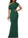 1930s Off-Shoulder Bodycon Maxi Dress