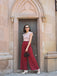 2PCS 1950s Red Polka Dot Blouse & Burgundy Pants