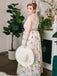 1930s Floral Butterfly Vintage Maxi Dress
