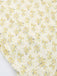 Yellow 1960s Floral Puff Sleeves V-Neck Dress
