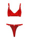 1970s Patent Leather Punk Style Bra & Thong