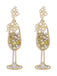 Champagne Glass Pearl Gem Earrings
