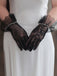 Pearl Sutured Chiffon Lace Gloves