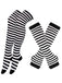 Vintage Halloween Stripe Fingerless Gloves & Socks