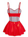 1980s Bunny Costume Latex Dress With Ears Headband
